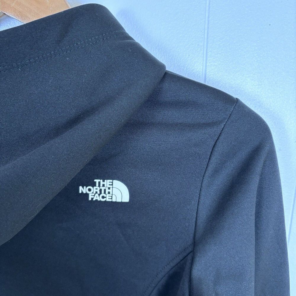 North Face Hoodie Women's XS Long Sleeve Pullover Hoodie Black Half Dome Logo - Picture 7 of 11